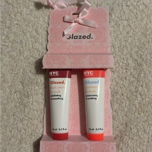 Glazed NYC Lip Care Set - Black Cherry and Strawberry